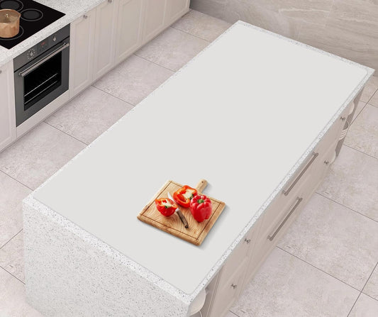 AECHY Silicone Mats for Kitchen Counter 47"x23.6"x0.08”, Largest Heat Resistant Mat Shipped Rolled Up Kitchen Island Silicone Countertop Protector Mat Nonslip Extra Large Counter Mat, Light Gray