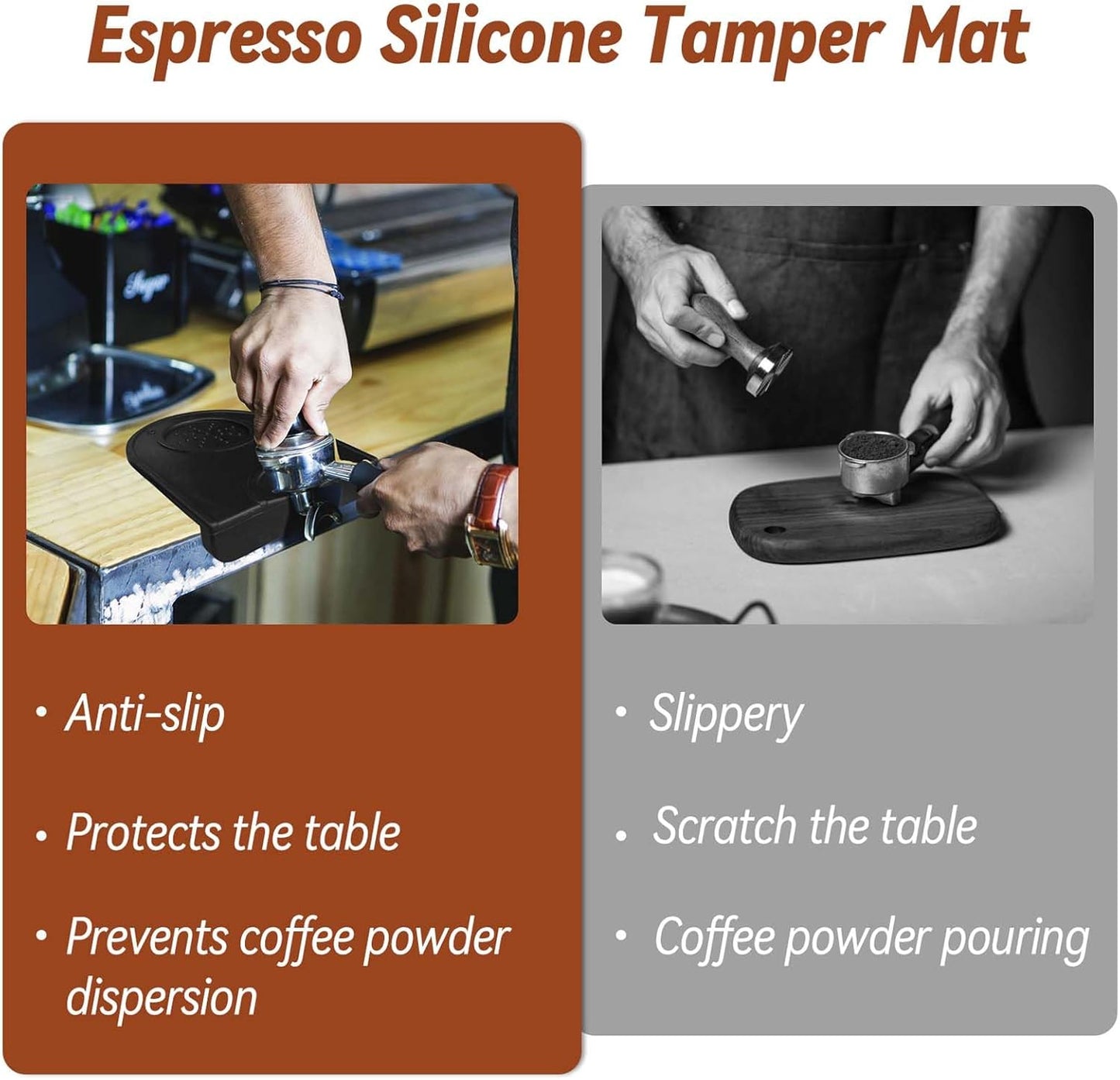 Espresso Tamper, Coffee Tamper with Espresso Distribution Tool, Espresso Tamper Mat, Espresso Dosing Funnel, Espresso Accessories, Wdt Tool Espresso, 51mm Espresso Tamper for Espresso Coffee Machine