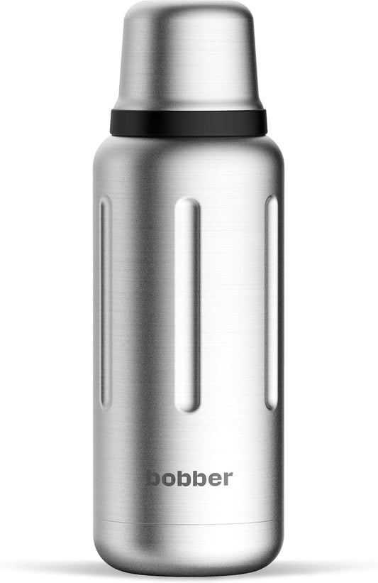 Bobber - 34 oz Vacuum Insulated Stainless Steel Water Bottle with Cup Lid - Dishwasher Safe - Keeps Drinks Hot for 48 Hours and Cold for 72 Hours - Double Walled Thermo Flask (Matte)