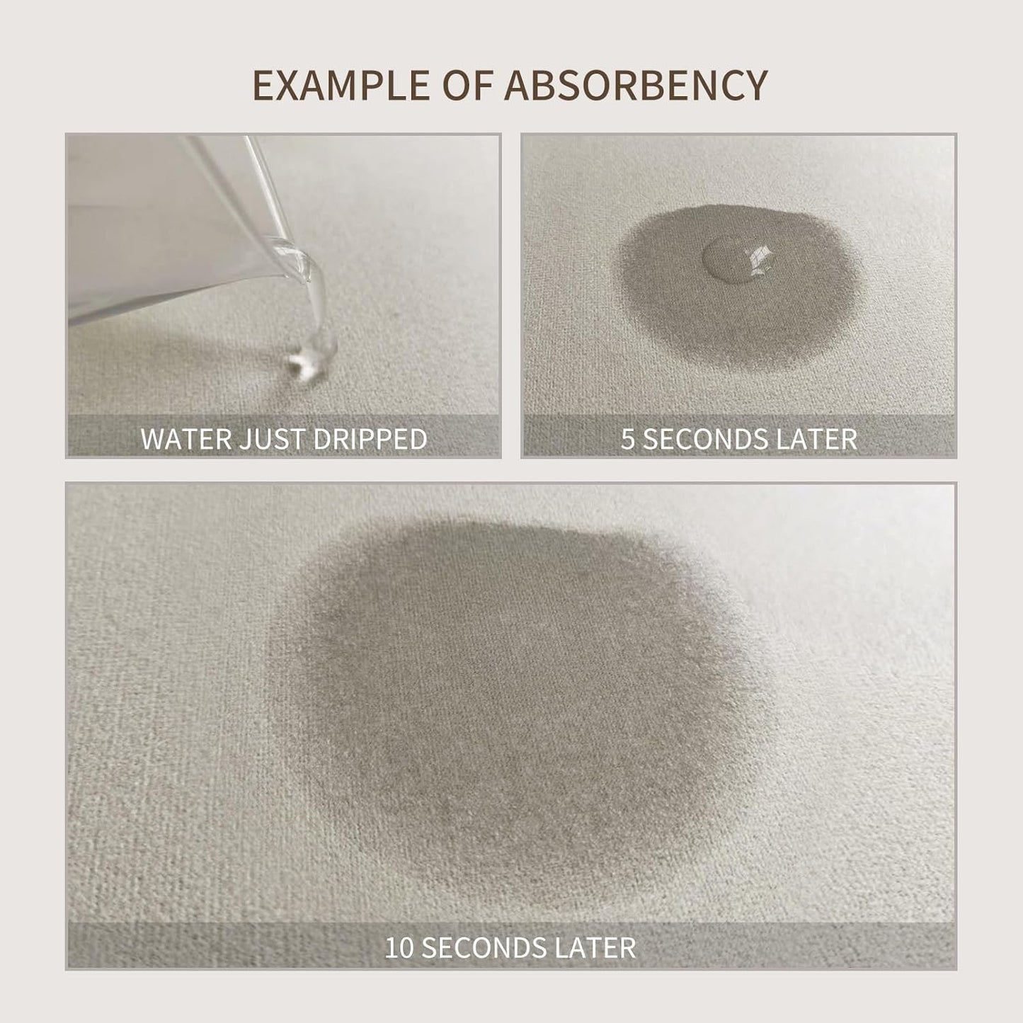 Dish Drying Mat Coffee Mat Rubber Backed Soft Silicone Dish Drying Mat for Kitchen Counter or Sink for Kitchen Bathroom Coffee Bar (Birds and Flowers, 16 x 24 Inches)