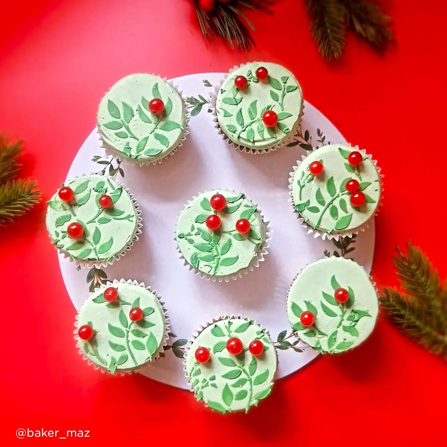 Long Border Cake Stencil, 4" x 12.75" (JUNTA)