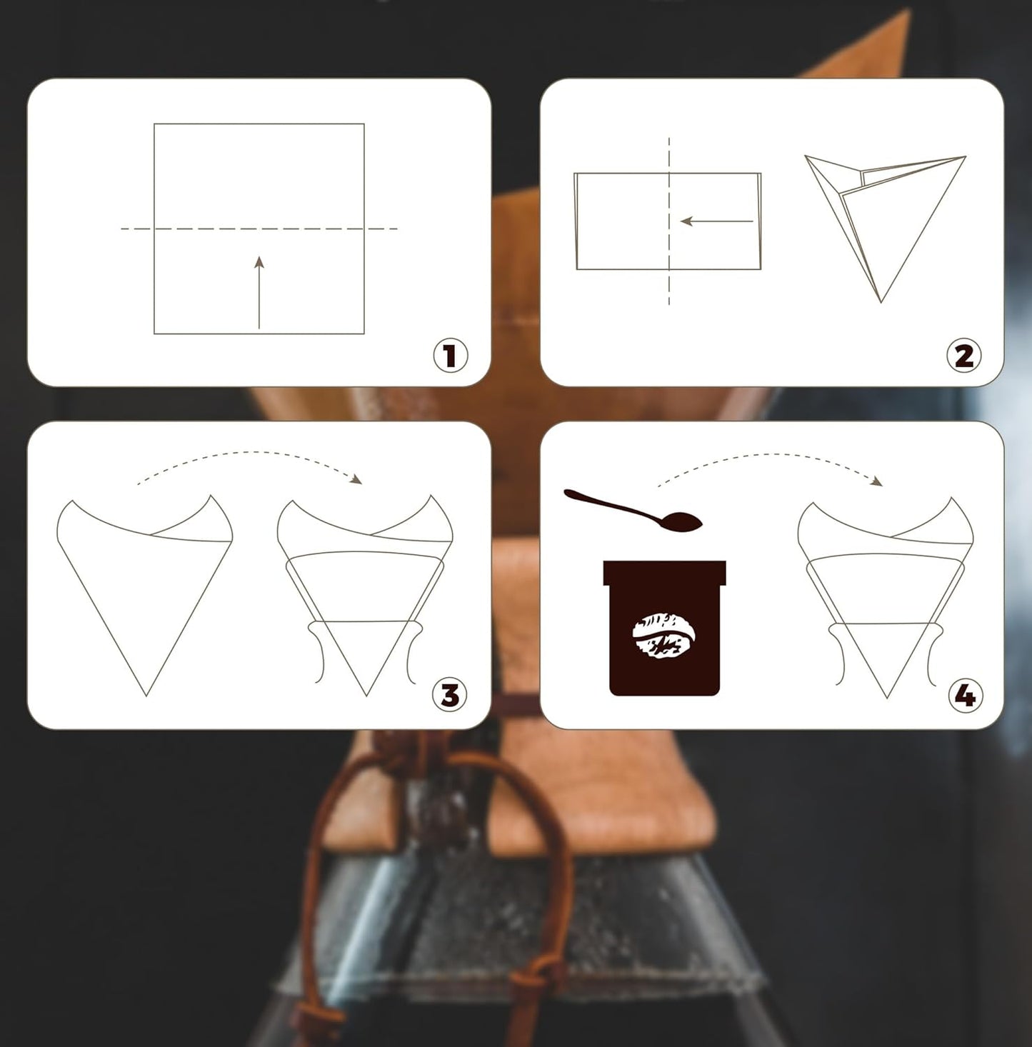 AGOGO Pour Over Coffee Maker Set Glass Coffee Maker with 50pcs Filter Paper -for Home, Office, Camping, Cafes - Easy Clean Coffee Dripper Set (Rag&Brush Included)(10 Cup/34oz)