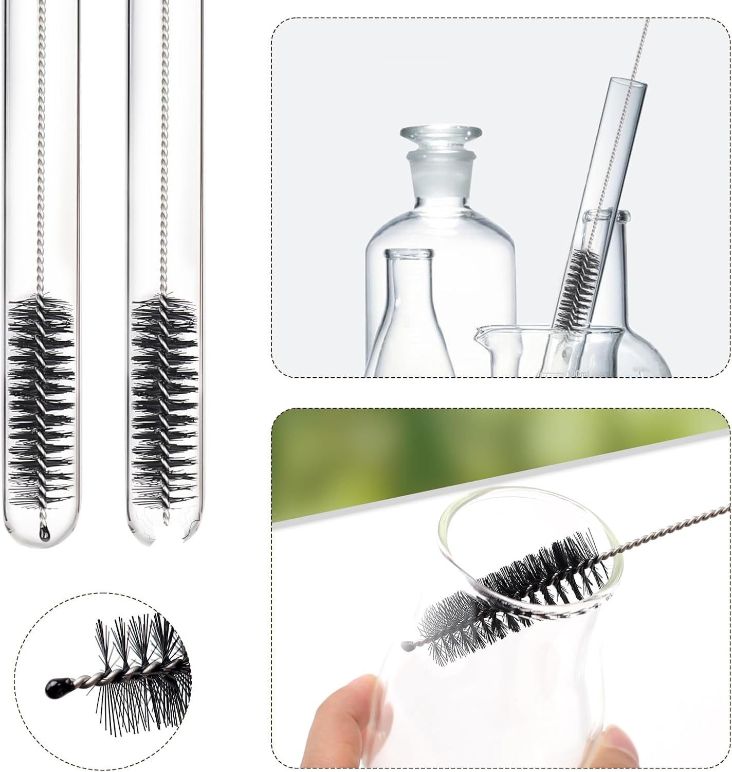 14 PCS Coffee Grinder Brush Set - Professional Espresso Machine Cleaning Kit, Multifunctional Burr Cleaner Brushes & Barista Tools for Home & Commercial Use