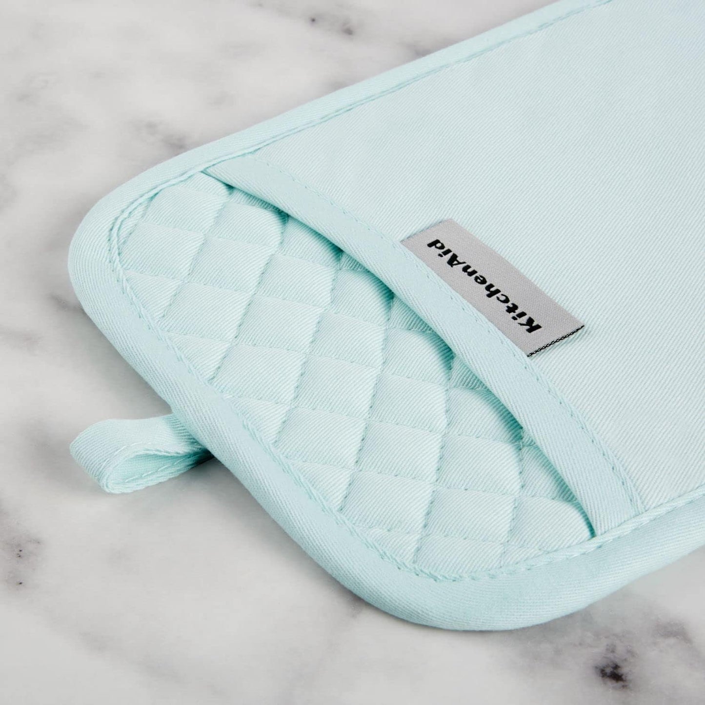 KitchenAid Asteroid Pot Holder 2-Pack Set, Mineral Water, 7"x10"