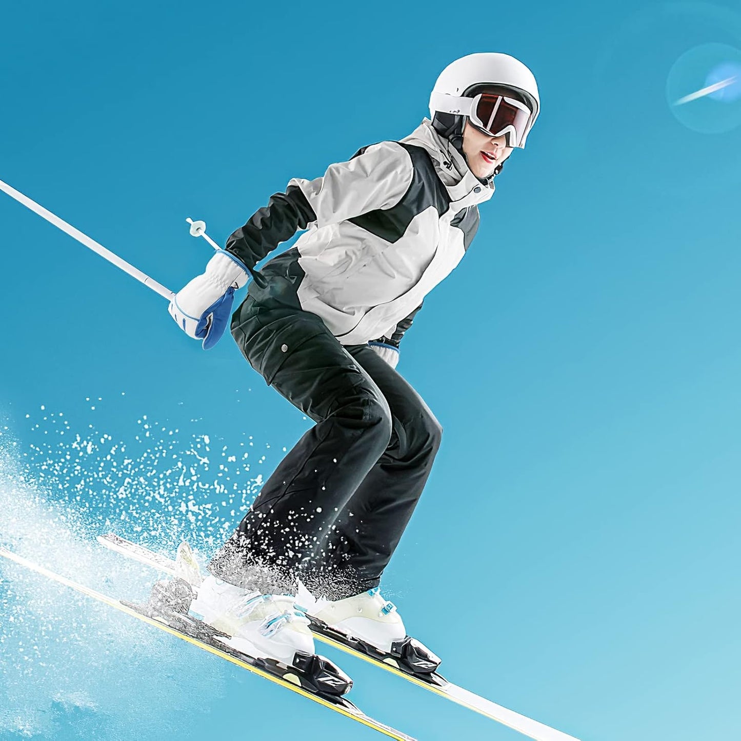 HANDLANDY Insulated Work Gloves Waterproof for Men Women, 3M Thinsulate Ski Gloves Winter Cold Weather Work Gloves Touchscreen (Small, Black)