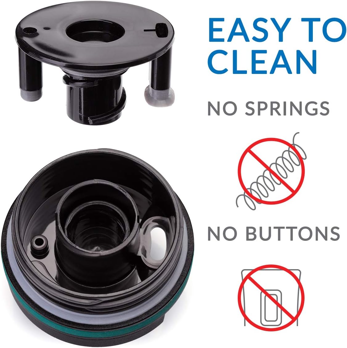 Cupture TWIST-TOP Vacuum-Insulated Stainless Steel Travel Mug, 16 oz, Gunmetal Gray