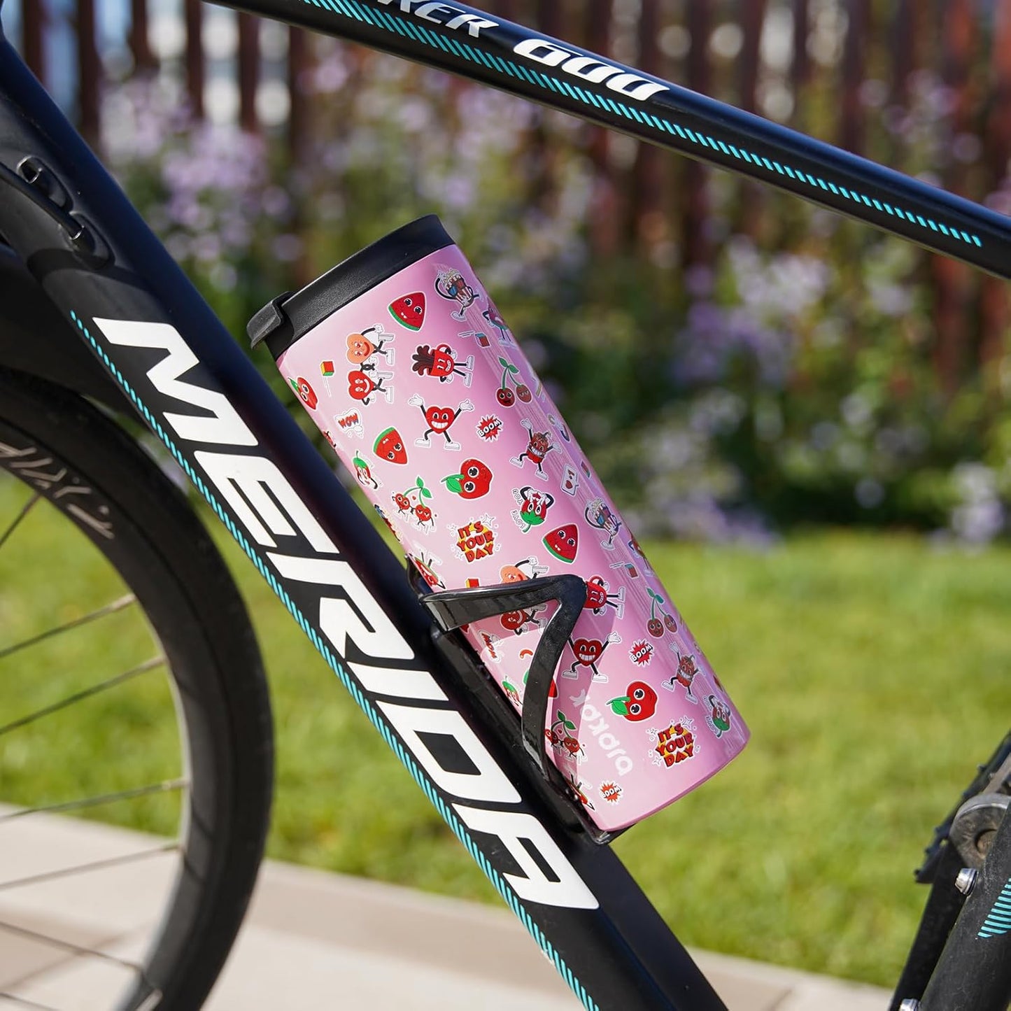 BJPKPK 22oz Tumbler With lid And Straw Stainless Steel Travel Coffee Mug Insulated Tumblers Cups,Passionate Red