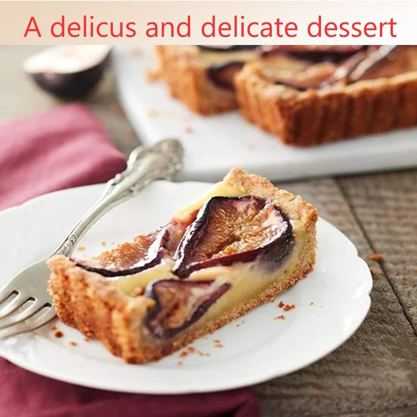 RINCH-PAN Rectangular Tart Pan, 2 PCS 14 Inch Long Pan Non-Stick Tart Pan With Removable Loose Bottom, Suitable For Pies, Biscuits, Cheesecakes, Desserts And Bread.