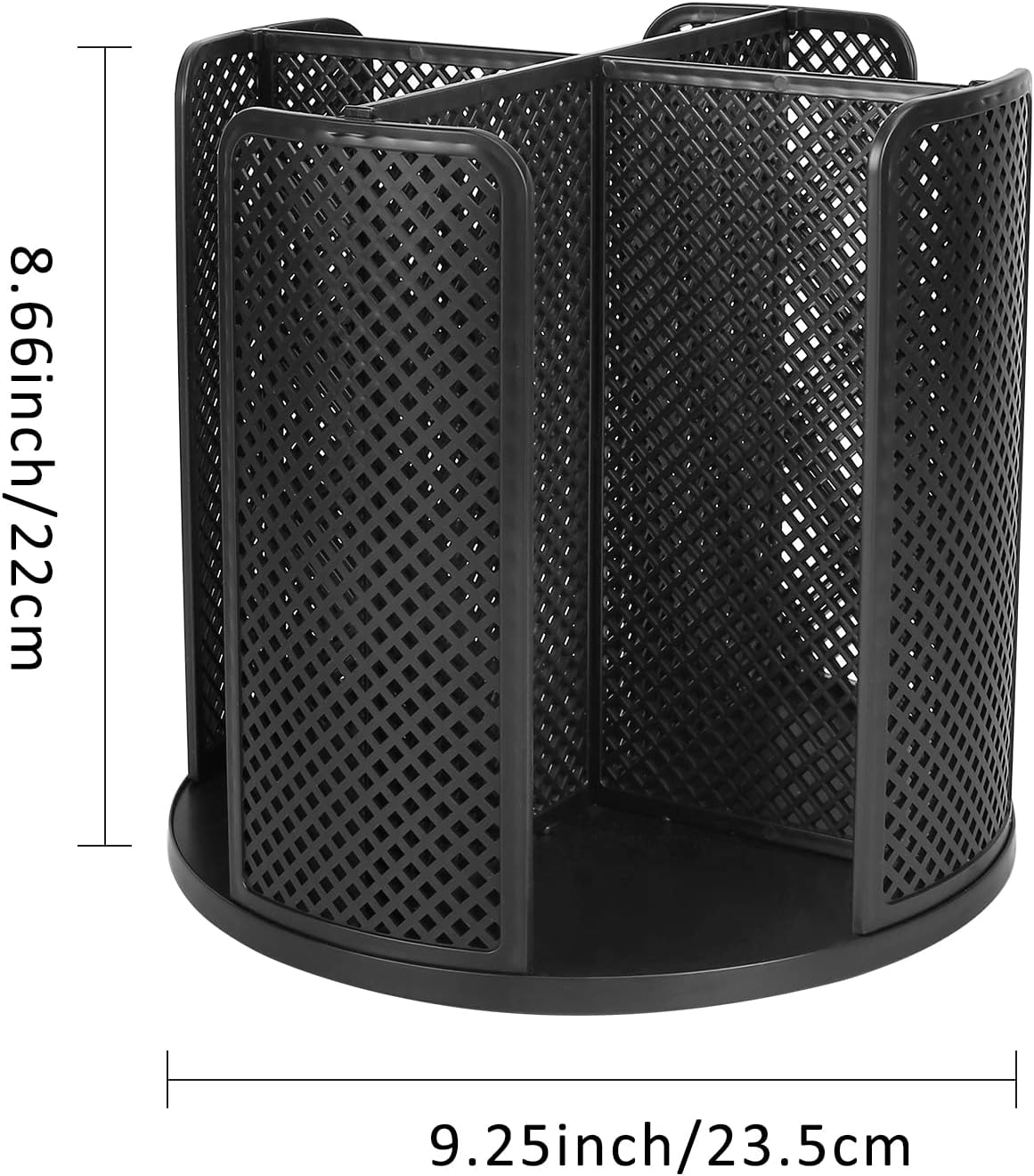 Cup and Lid Organizer Cup Dispenser Coffee Cup Organizer Paper Cup Holder Rotating for Bathroom, Restaurant, Break Room, Coffee Station, Bar, Buffet, Kitchen Cabinet, Countertop,4 Compartment