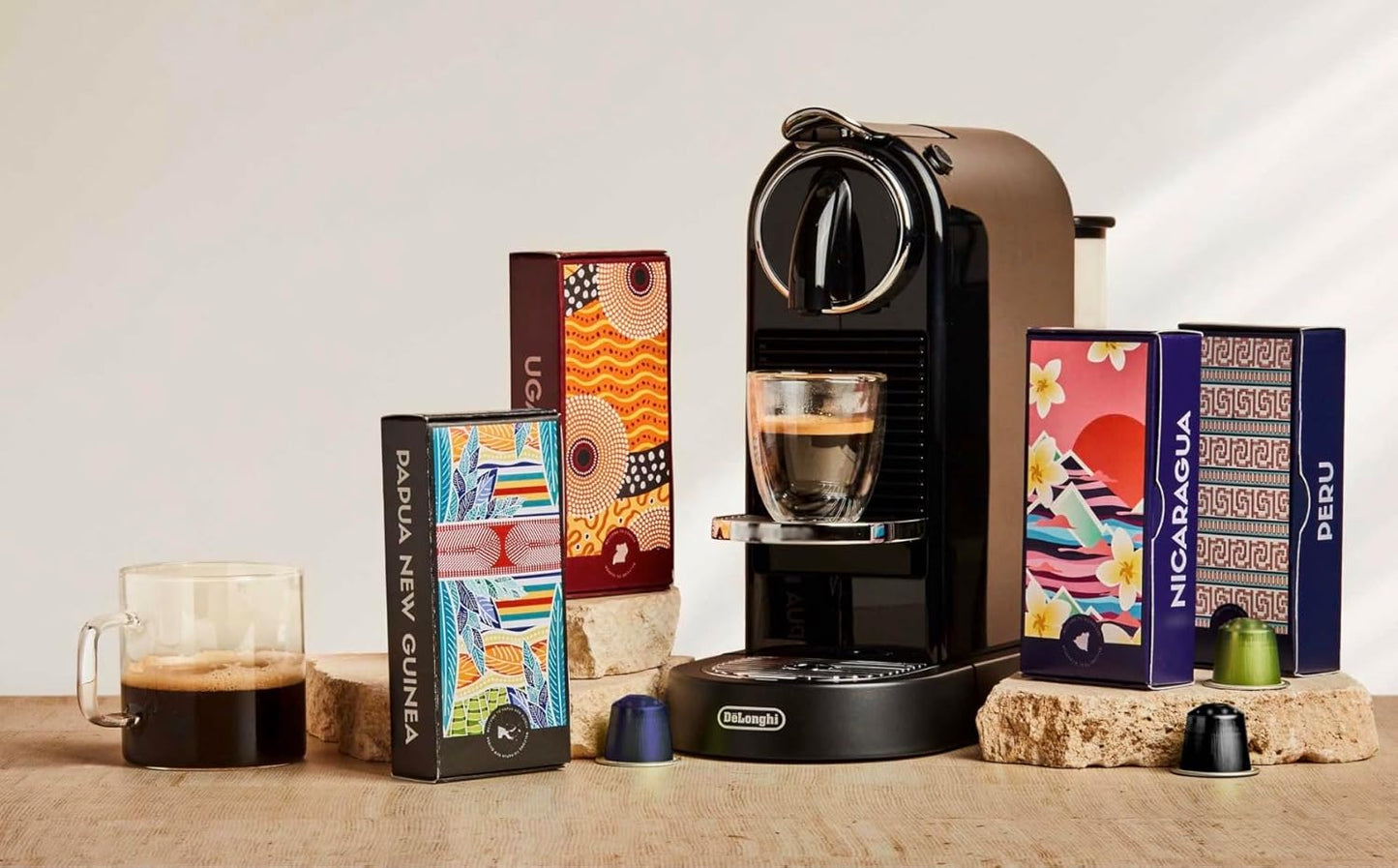 Atlas Coffee Club Espresso Pods Compatible with Nespresso Original– Medium Roast (10 Count)– Aluminum Capsules from India– Intensity 8