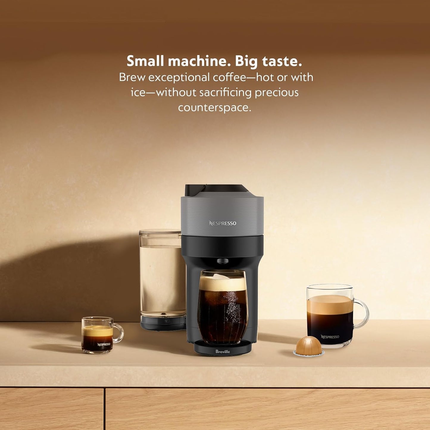 Nespresso Vertuo POP+ by Breville, Dark Grey