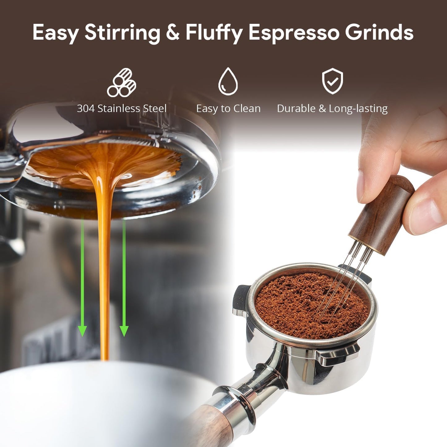 Espresso Accessories Kit 51mm Tamper: Espresso Tamper Set, Coffee Tamper Espresso Tools with WDT Tool, Puck Screen, Dosing Funnel | Espresso Kit Espresso Machine Accessories Fit 51mm Portafilters