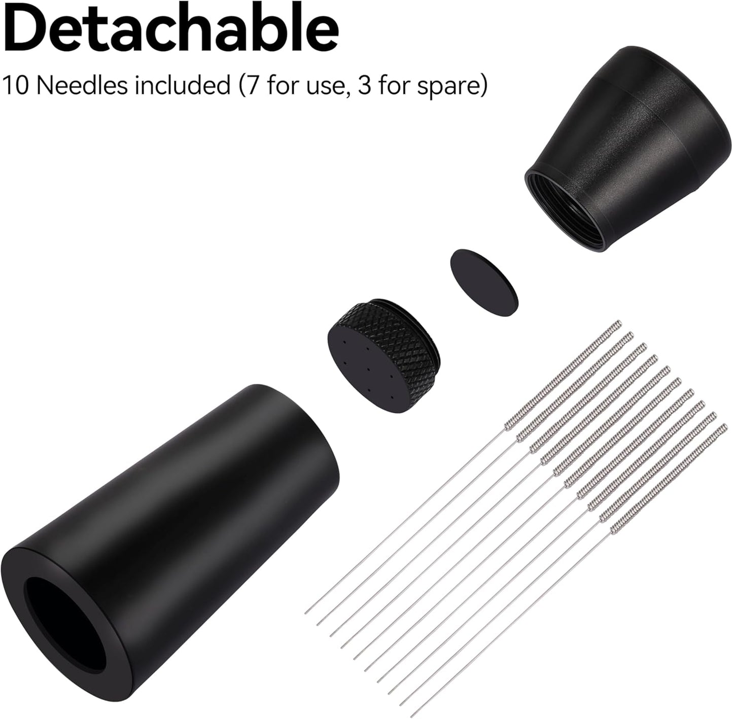 Apexstone Coffee Stirrer Tool, Coffee Stirring Tamper WDT Distribution Tool, Needle Distribution Tool Espresso, WDT Tool Espresso with Stand Black, WDT Tool Espresso Needle