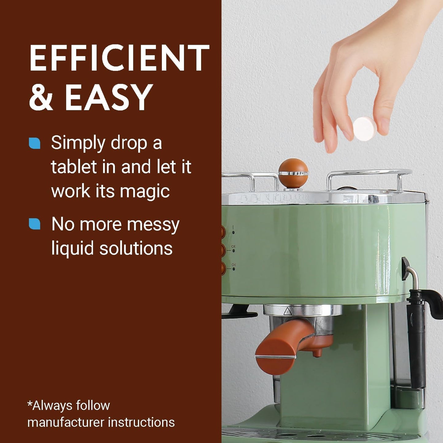 IMPRESA Descaling Tablets for Espresso Machine - Compatible with Breville, Jura & Miele Machines - 20 Pack & 4g Tablets - Remove Limescale & Mineral Build-Up