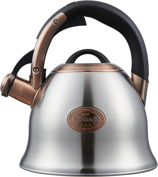 Tea Kettle -2.2 Quart Tea Kettles Stovetop Whistling Teapot Stainless Steel Tea Pots for Stove Top Whistle Tea Pot