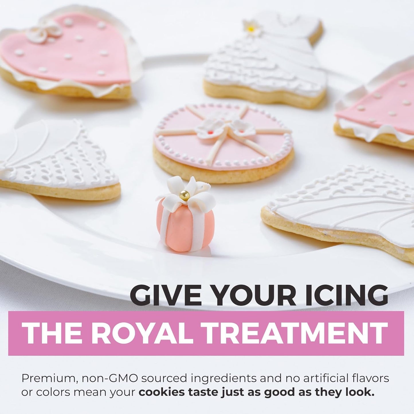 Meringue Powder (5lb) For Royal Icing, Premium Quality, High Egg White Formula, Create Incredible Royal Icing or Frosting for Sugar Cookies, Naturally Flavored, Verified Gluten Free, Non-GMO Sourced