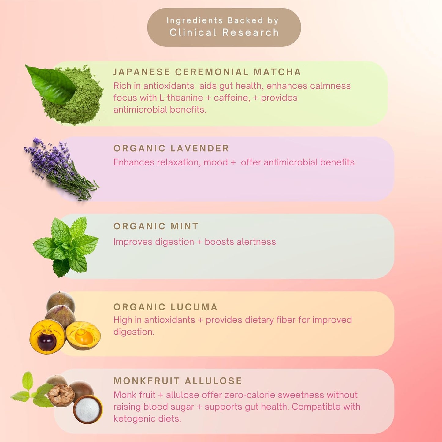 eleven TLC, Minty Lavender Japenese Matcha Powder Wellness Drink Mix, Lavender Matcha Latte Mix, Matcha Latte Powder, Calm Energy, L'theanine, Vegan, Gluten Free, Keto Friendly, 63 Servings