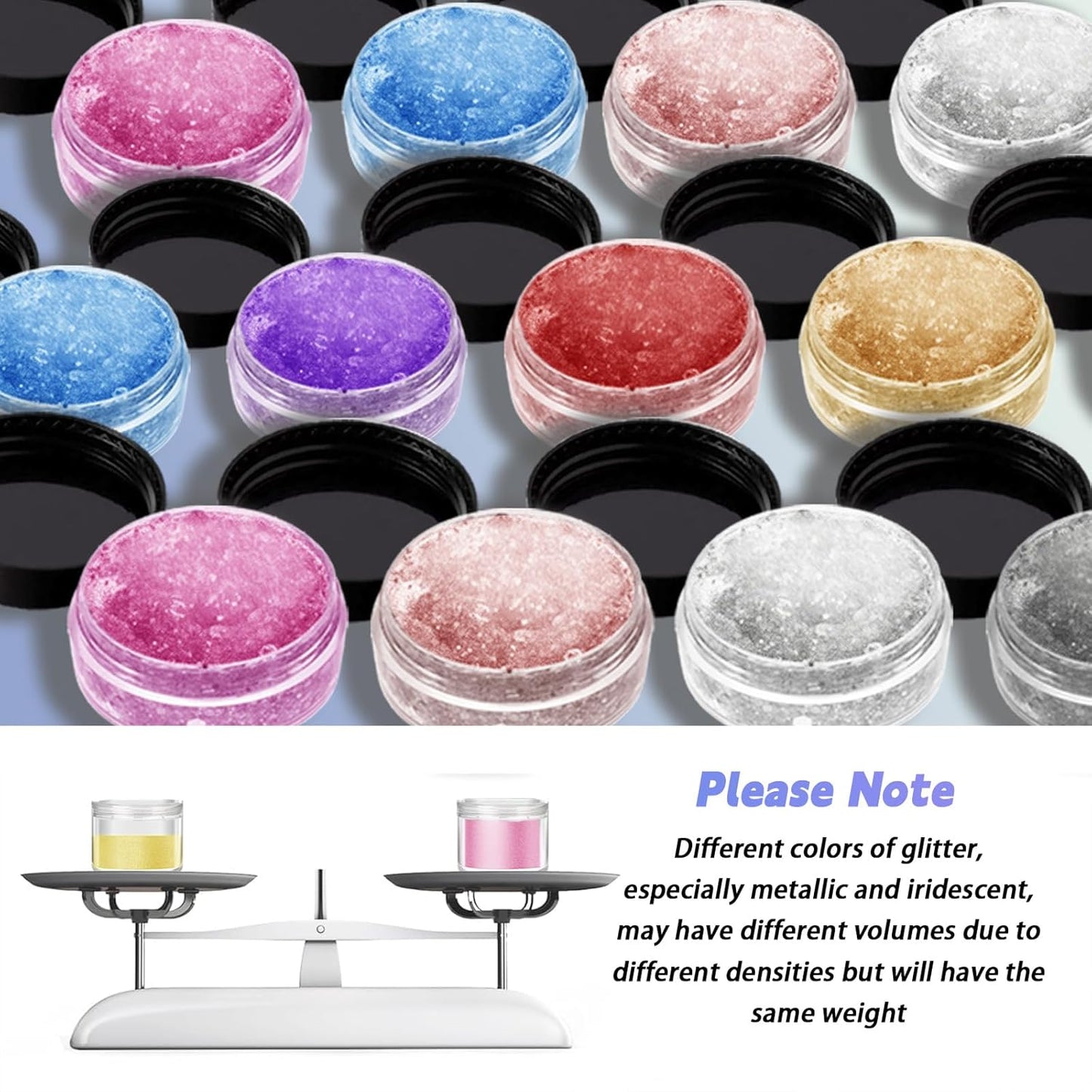 COLAYERIST Edible Glitter, 8 Colors Edible Glitter for Cocktails Drinks Cakes Cookies, Food Grade Vegan Luster Dust Edible, Drink Cocktail Champagne Food Cake Glitterr Bomb, 3g/Bottle