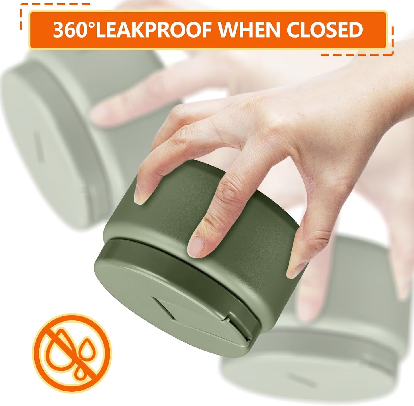 13.5oz Kids Thermos for Hot Food, Insulated Vacuum Food Jar with Buckle Lid, Stainless Steel Wide Mouth Leak Proof Insulated Lunch Container for School Picnic Travel, Green