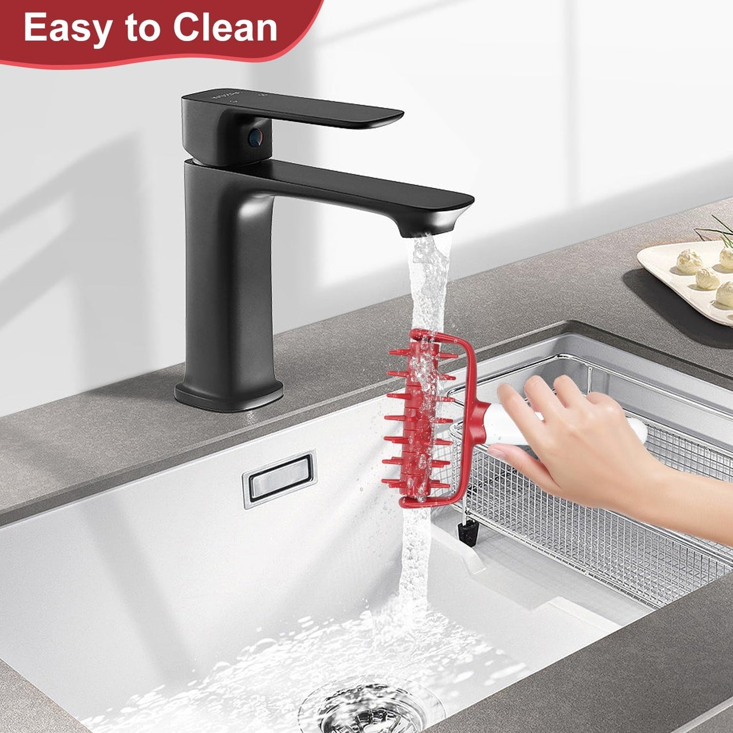 Pizza Dough Docker Roller Plastic Pizza Pin Puncher Dough Hole Maker Docking Tool Pizza Making Accessories for Cookie Pie Pastry Bread(Red)