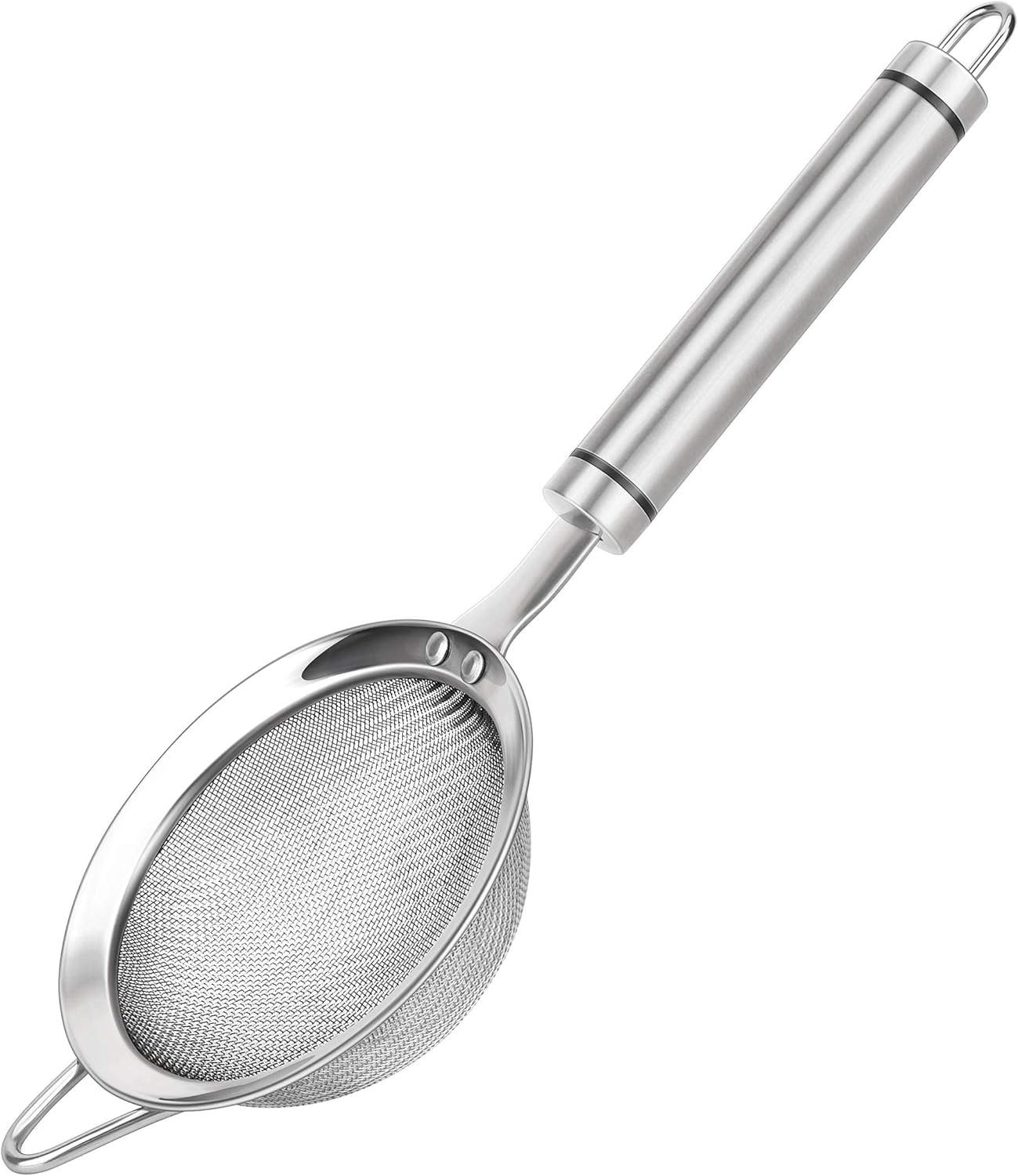 304 Stainless Steel Fine Mesh Strainers for Kitchen, Colander-Skimmer with Handle, Sieve Sifters for Food, Tea, Rice, Oil, Noodles, Fruits, Vegetable
