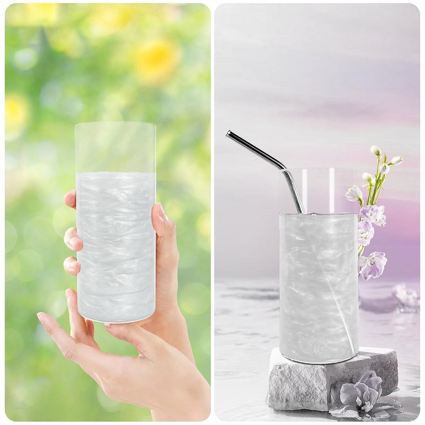 BeePoint White Edible Luster Dust 15g - Food Grade, Vibrant Color Shimmer Powdered Dust for Drinks, Cocktails, Cake Decorating, Baking, Chocolates, Candy, Sweets, & Cookies - Vegan & Gluten Free