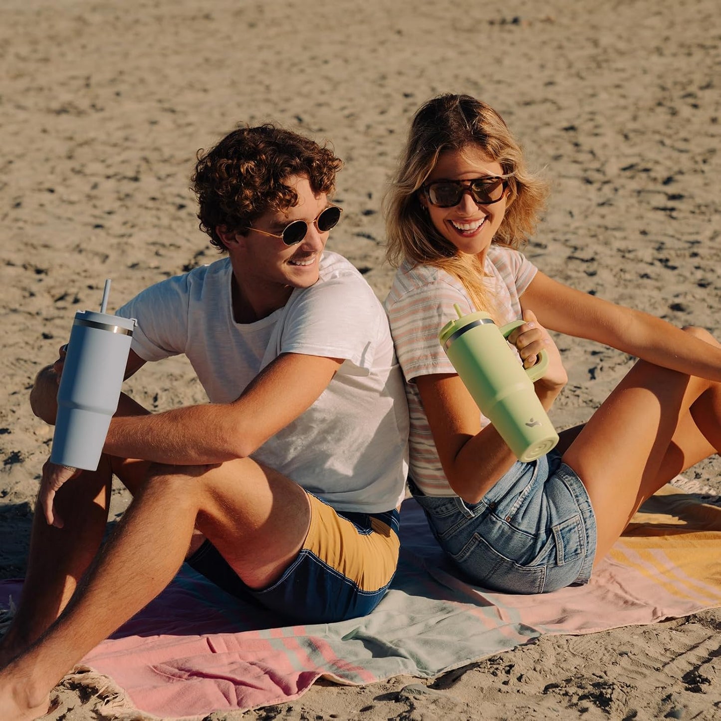 40 oz Tumbler with Handle and 2 Straws,2 in 1 Lid Insulated Water Bottle Stainless Steel Travel Coffee Mug,Cherry Blossoms