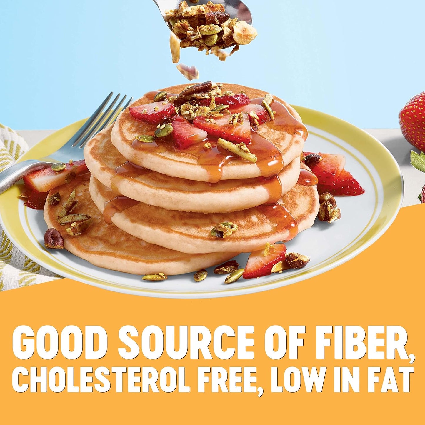 Krusteaz Heart Healthy Buttermilk Pancake Mix, 25.2 oz (Pack of 1)