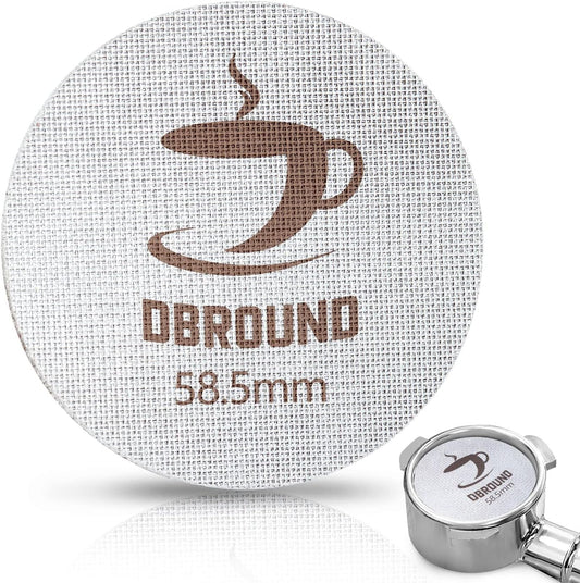 58.5mm Espresso Puck Screen - Coffee Maker Mesh Filter, Reusable 1.7mm 150μm Espresso Filter Screen, Professional Espresso Coffee Accessories for 58mm Espresso Portafilter Filter Basket