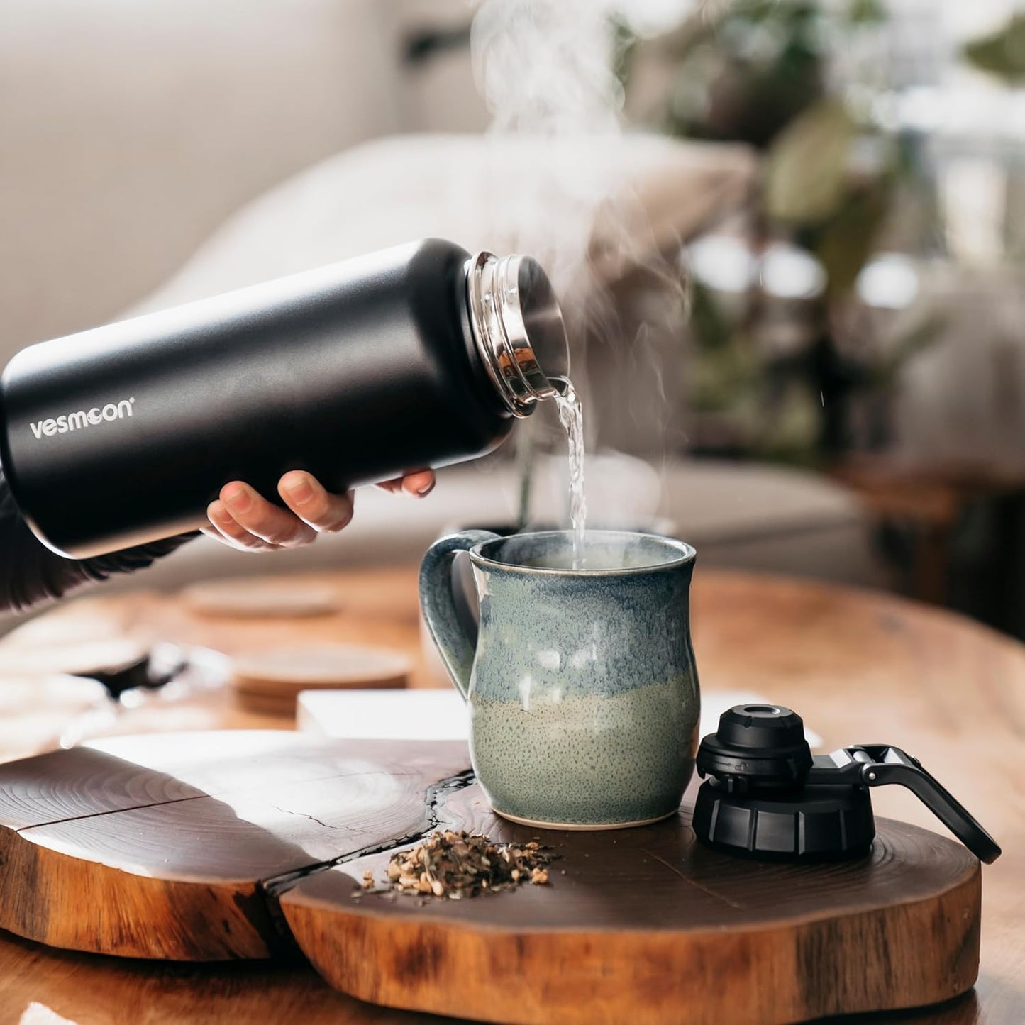 Vessence Stainless Steel Infuser - Extra Long Fine Mesh Filter for Loose Leaf Tea, Fruits or Ice | Compatible with Vessence Water Bottles