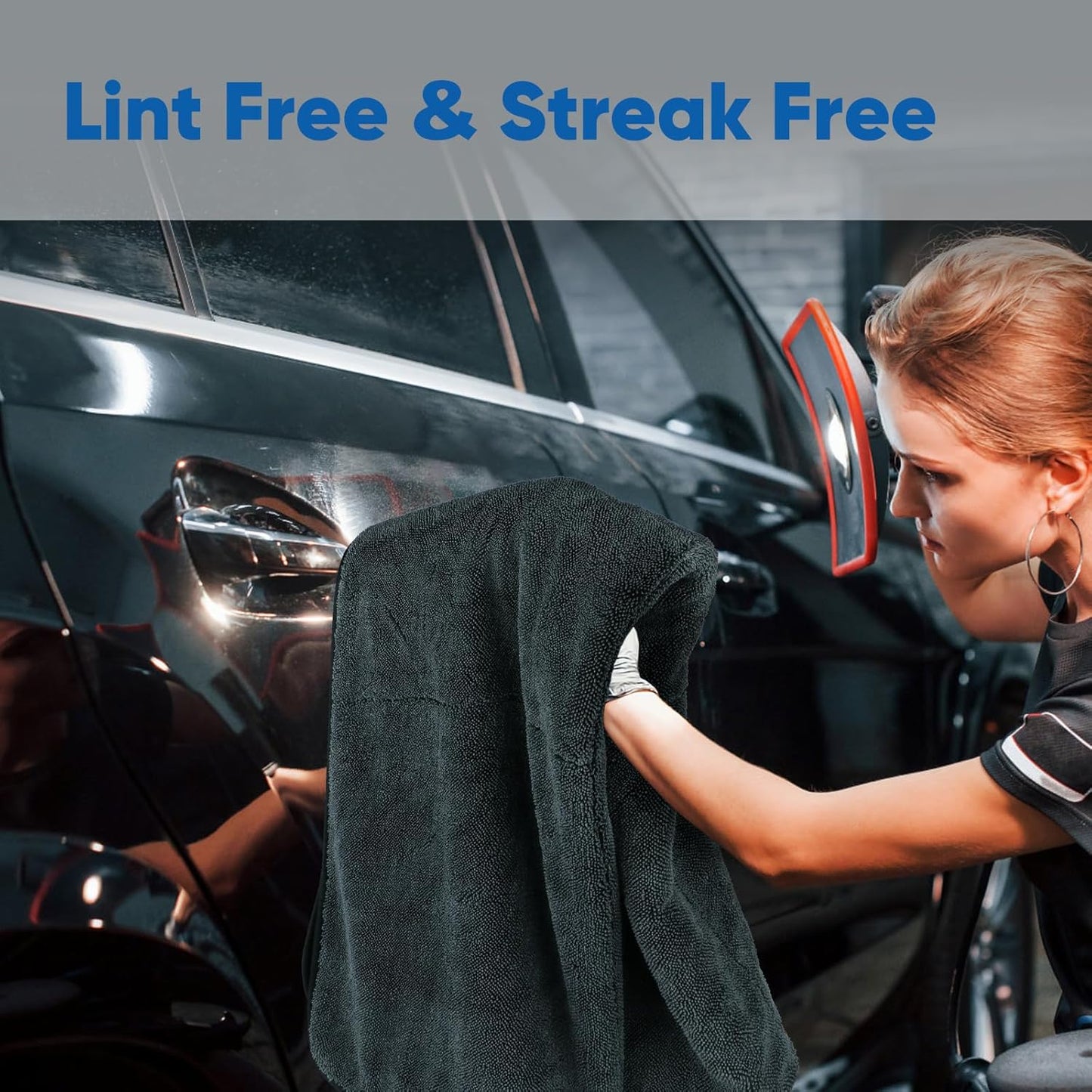 HOMEXCEL Car Drying Towel (36"x 24"), 1200GSM Ultra Absorbent Car Cleaning Cloth, Streak-Free Microfiber Drying Towel, Great for Cars, Trucks, SUVs, RVs, Motorcycles