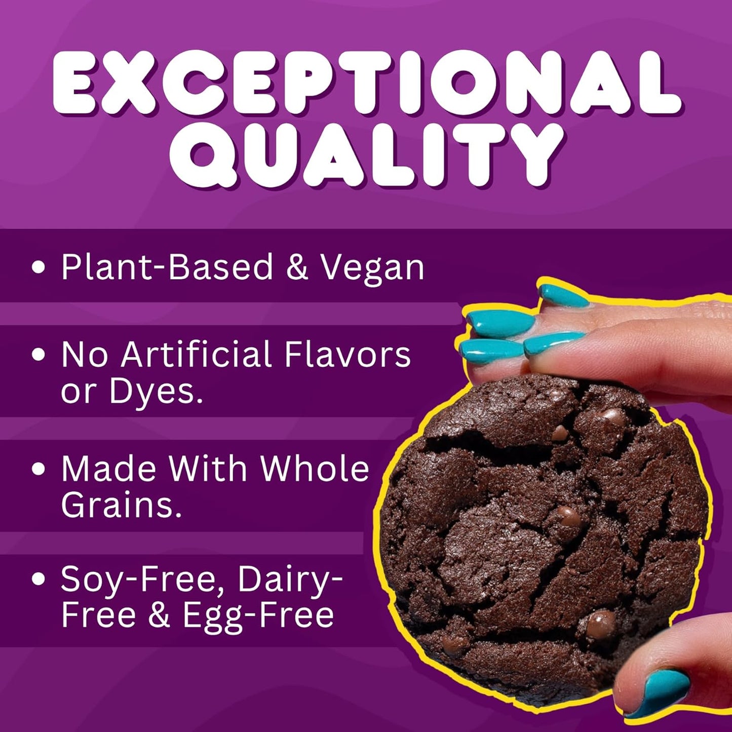 Whoa Dough Ready to Bake Cookie Dough Brownie Batter – Certified Non-GMO, Kosher, Gluten Free – Plant-Based Snack Dough Made with Real Ingredients – 12 Pack