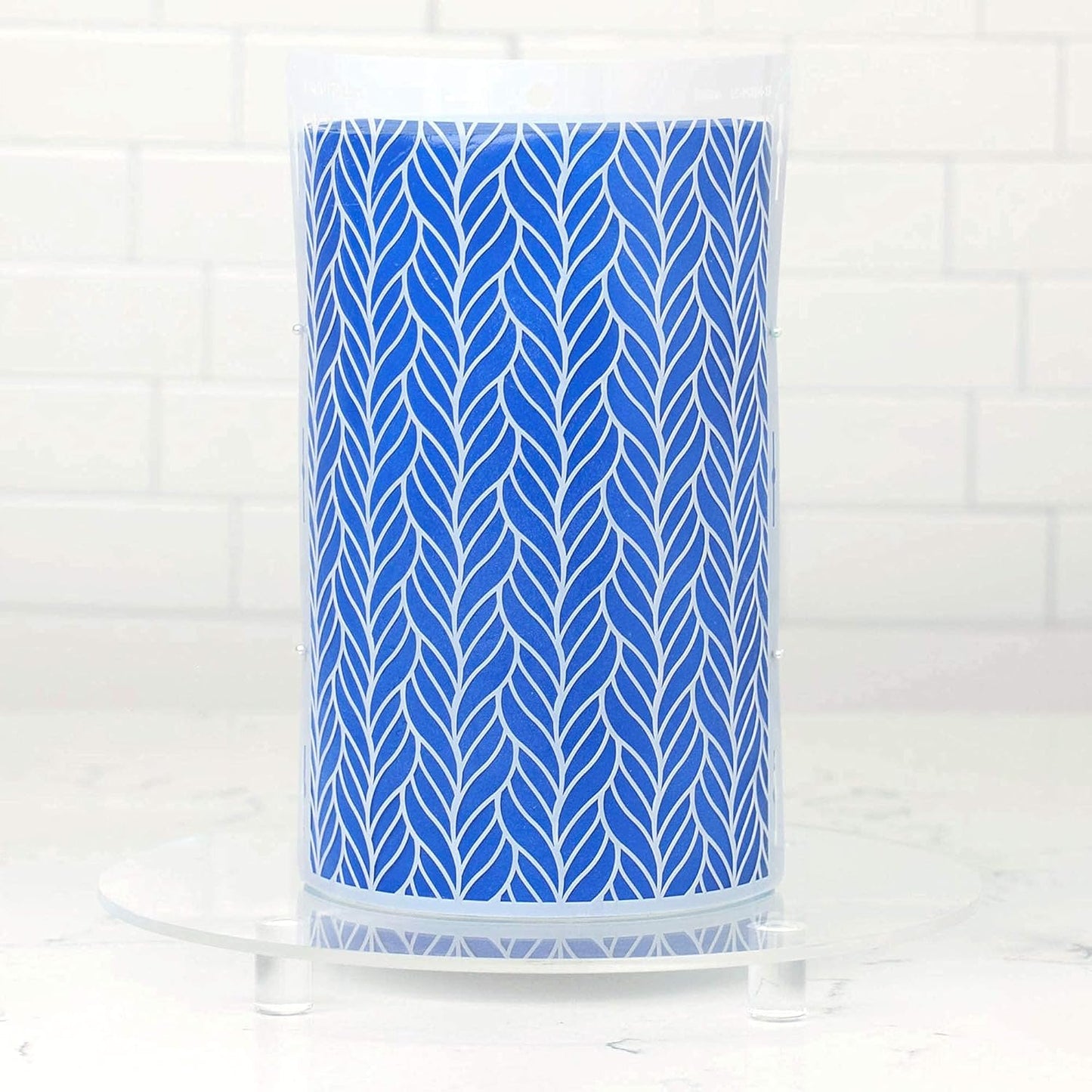 Cake Baking Stencil - Seamless Delicate Pattern for Decorating Tall Double Barrel Cake to Use with Buttercream, Royal Icing, Ganache, Paint, Airbrush (BRIDA)