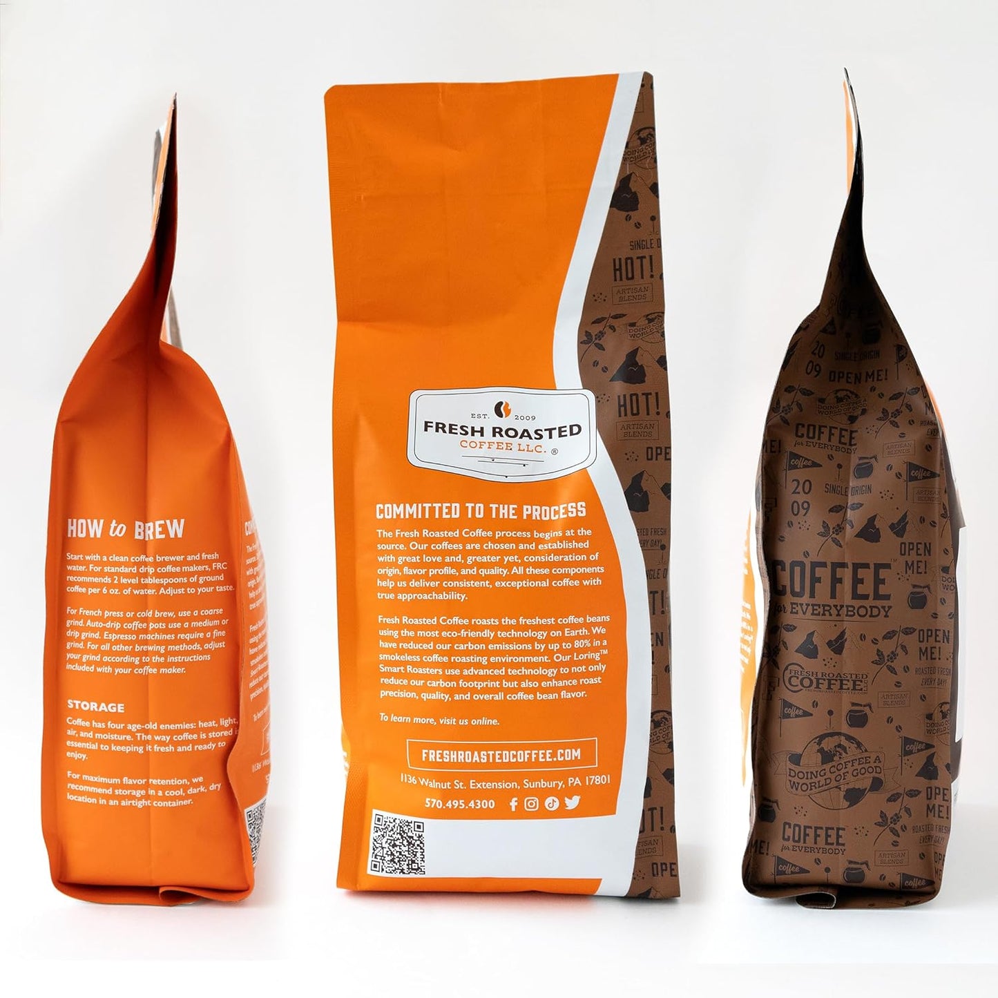 Fresh Roasted Coffee, Seriously Dark Artisan Blend, 2lb Dark Roast, Kosher, Ground