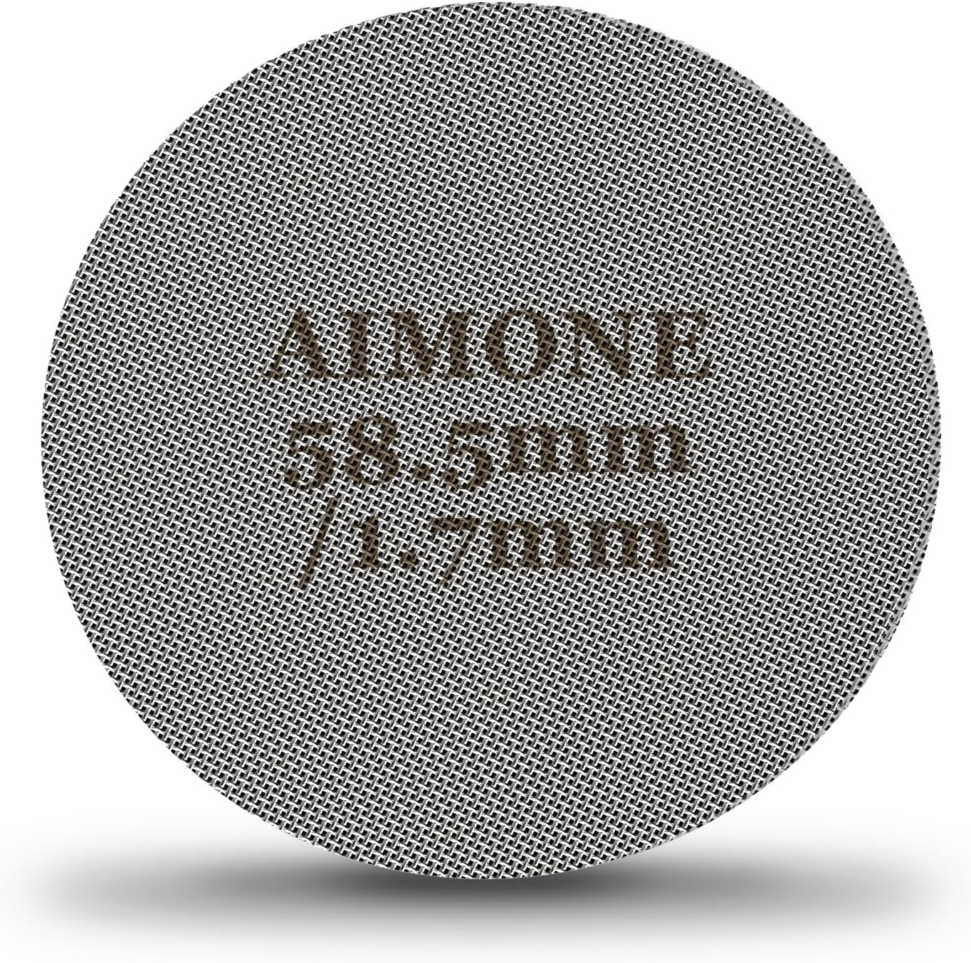 Espresso Puck Screen - Lower Shower Screen Compatible With Espresso Portafilter Filter Basket, Reusable1.7mm Thickness,150μm, 316 Stainless Steel (1, 58.5MM)