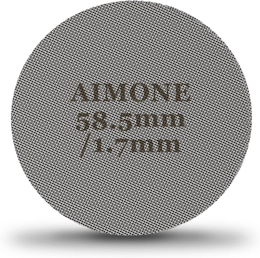 Espresso Puck Screen - Lower Shower Screen Compatible With Espresso Portafilter Filter Basket, Reusable1.7mm Thickness,150μm, 316 Stainless Steel (1, 58.5MM)