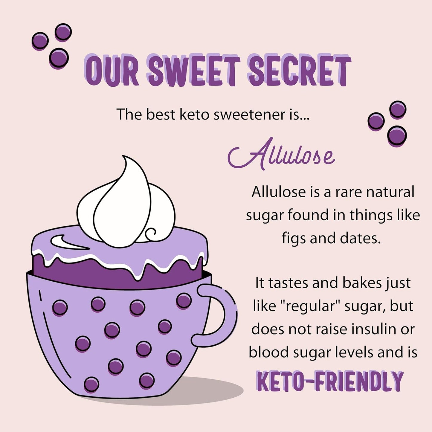 Sweet Logic Keto Baking Mix - Pure Allulose - Gluten-Free - Dairy Free - Diabetic-Friendly All Natural - Allulose - Stevia - Low Sugar - Low Carbs - Quick 20-Minute Prep (0 Net Carbs Per Serving)
