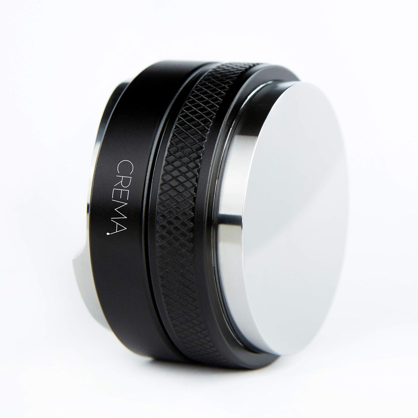 Crema Coffee Products 51mm Hand Tamper & Coffee Distributor|Compatible with Delonghi Dedica & La Specialista Portafilter|Double-Sided, Adjustable Depth Tool|Made with Durable 304 Stainless Steel|Black