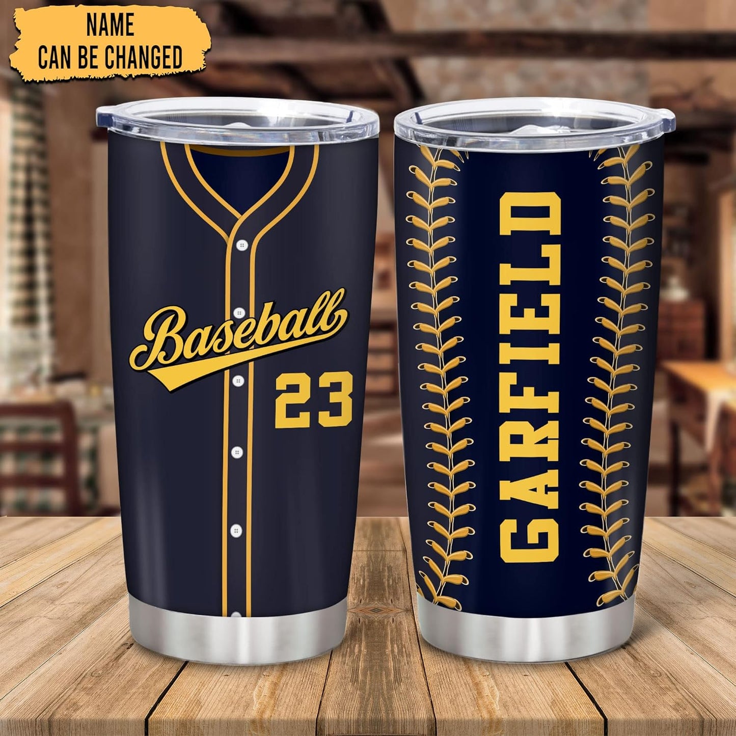 Hyturtle Personalized Baseball Tumbler Baseball Players Design Stainless Steel Double Walled Vacuum Insulated Tumblers 20oz30oz Coffee Travel Mug Cup Christmas Gift For Men Boys Friends Dad Sports Fan
