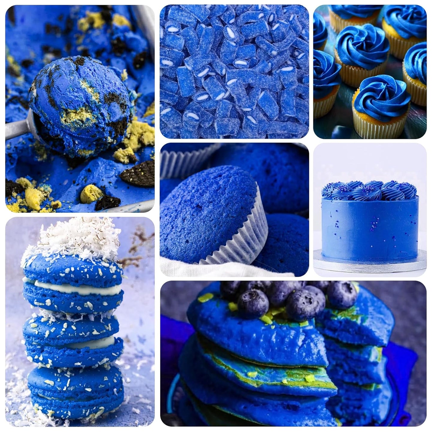 Gel Food Coloring - 4.5oz Vivid Food Coloring Gel for Baking, Cake Decorating, Cookie, Fondant, Macaron - Tasteless Concentrated Edible Food Color Dye for Icing, Slime, Drinks, DIY Crafts (Blue)