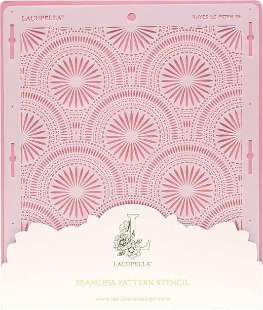 Cake Decorating Stencil for Tall Buttercream Cake, Royal Icing, Ganache, Paint, Airbrush (RAYES)