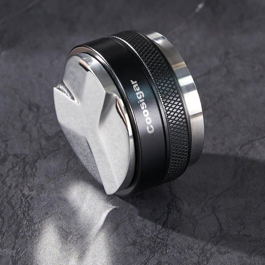 51mm Coffee Distributor and Tamper,Dual Head Coffee Leveler Fits for Delonghi 51mm Portafilter,Professional Espresso Hand Tamper.
