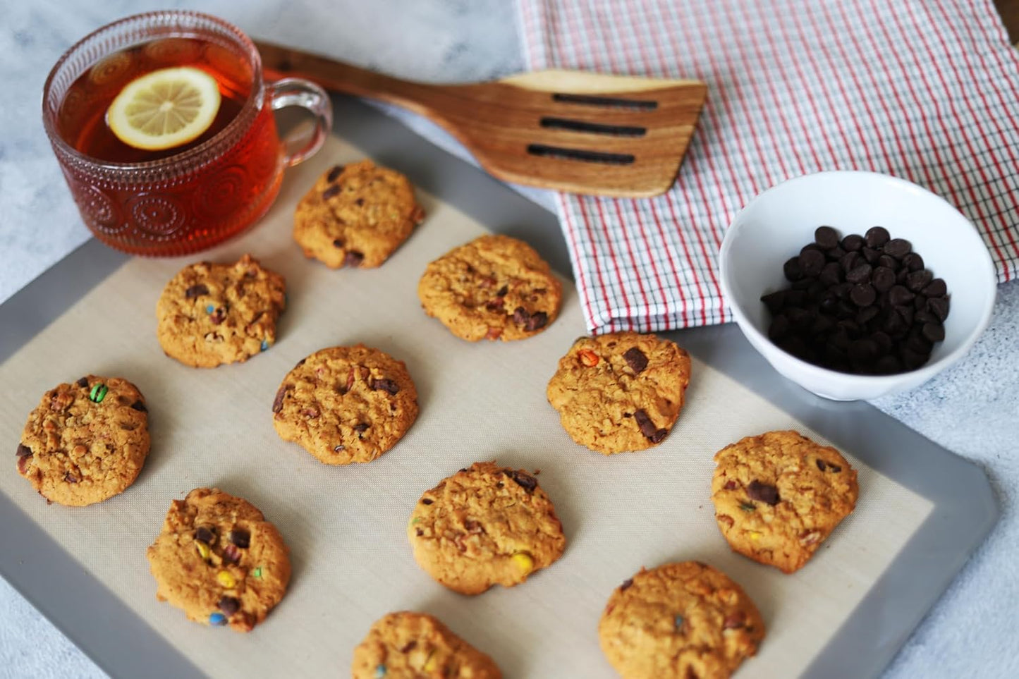 Silicone Baking Mats, Half Size Baking Sheet Liners, Pack Of 4, Oven Safe, (11.5 X 16.5), Non-Stick, Silicone Baking Sheet Liner, Perfect For Baking Macarons Cookies And Cakes