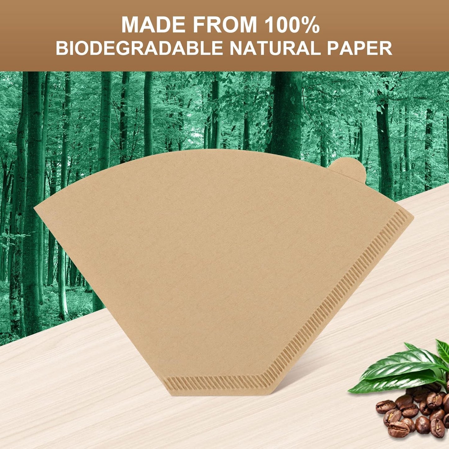 Disposable Coffee Paper Filters for Ninja Dual Brew Coffee Maker,200 Pcs #4 Cone Replacement Filter Compatible with Ninja DualBrew Pro CFP301 CFP201 Coffee Maker