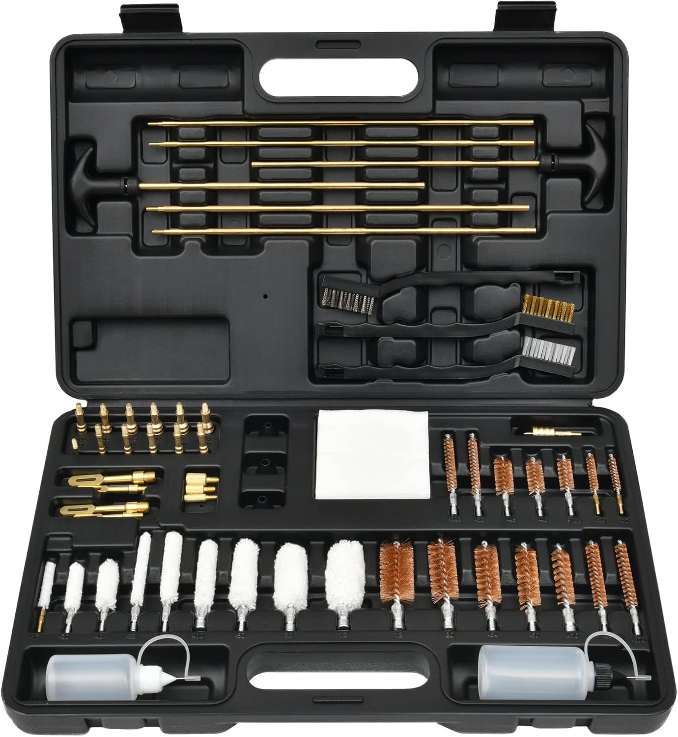 GLORYFIRE Gun Cleaning Kit Universal for Guns, Gun Brushes for Pistol, Handgun, Shotgun, Elite Brass Rods and Wire Rope, Hunting Gear Gun Accessories for Men