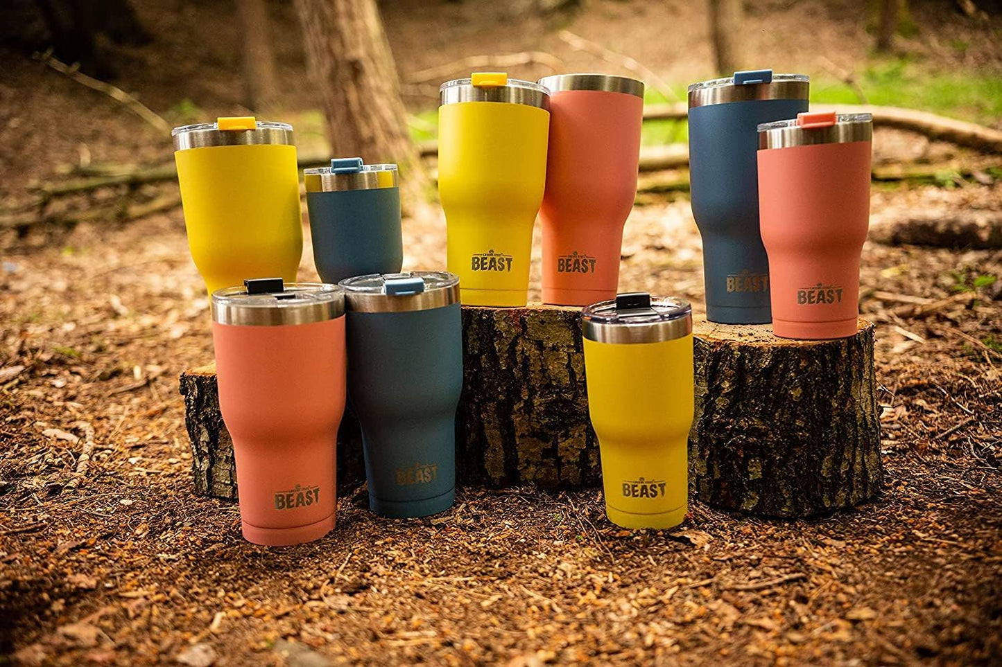 Beast 20 oz Tumbler Stainless Steel Vacuum Insulated Coffee Ice Cup Double Wall Travel Flask (Blossom Pink)