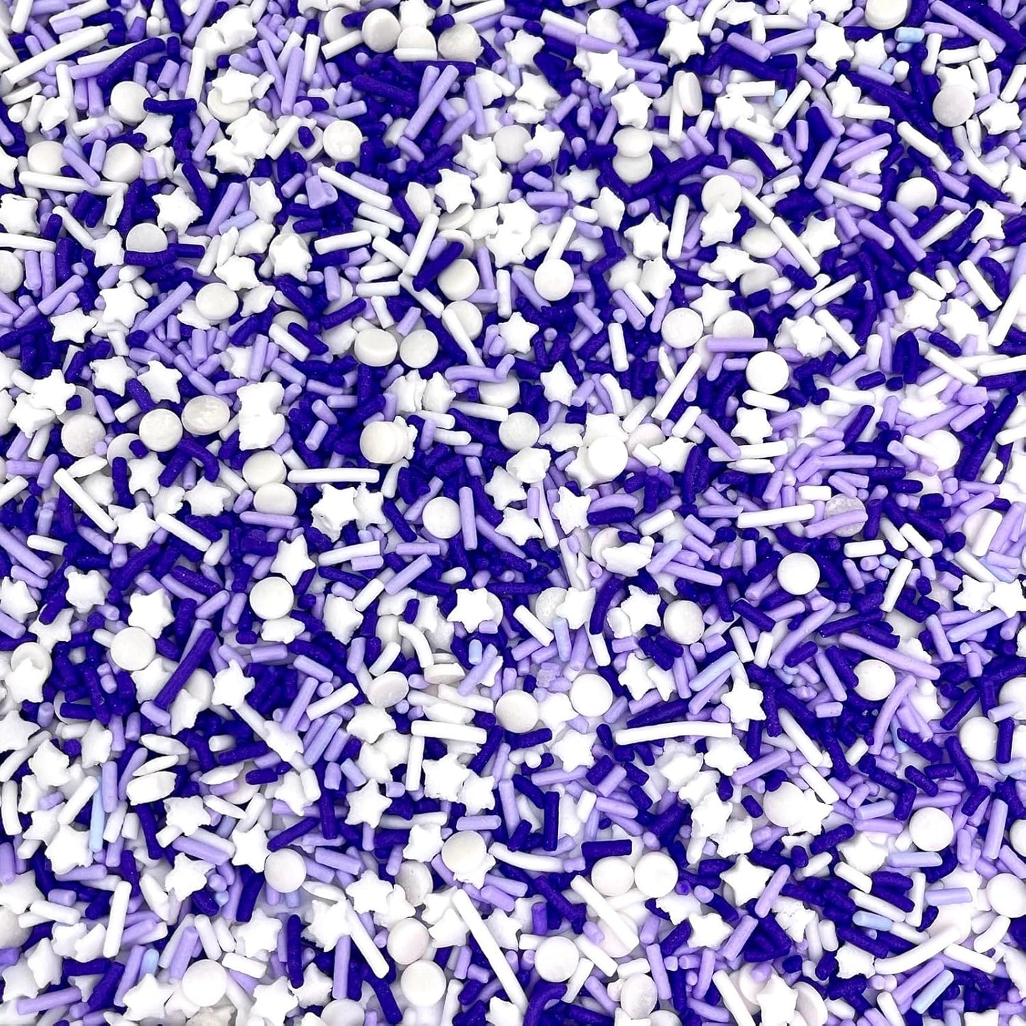 Manvscakes Sprinkles- Edible Cake and Cupcake Sprinkles with Assorted Shapes and Sizes, Purple Sprinkle Mix for Cookies, Ice Cream, Cake and Cupcake Decorating