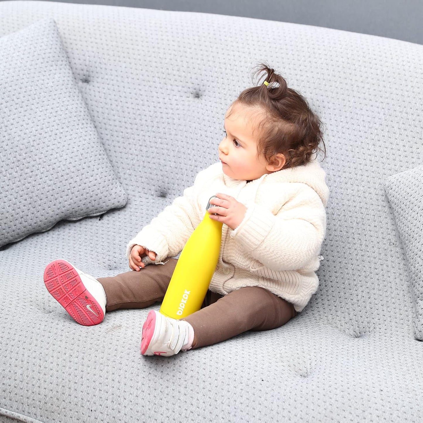 BJPKPK Stainless Steel Insulated Water Bottles Dishwasher Safe Water Bottle Keep Cold And Hot,Angel White