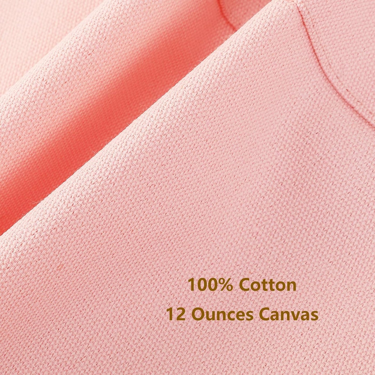 AFUN Chef Aprons for Women Men with Large Pockets, Cotton Canvas Cross Back Water Repellent Work Apron, Size M to XXL (LightPink)