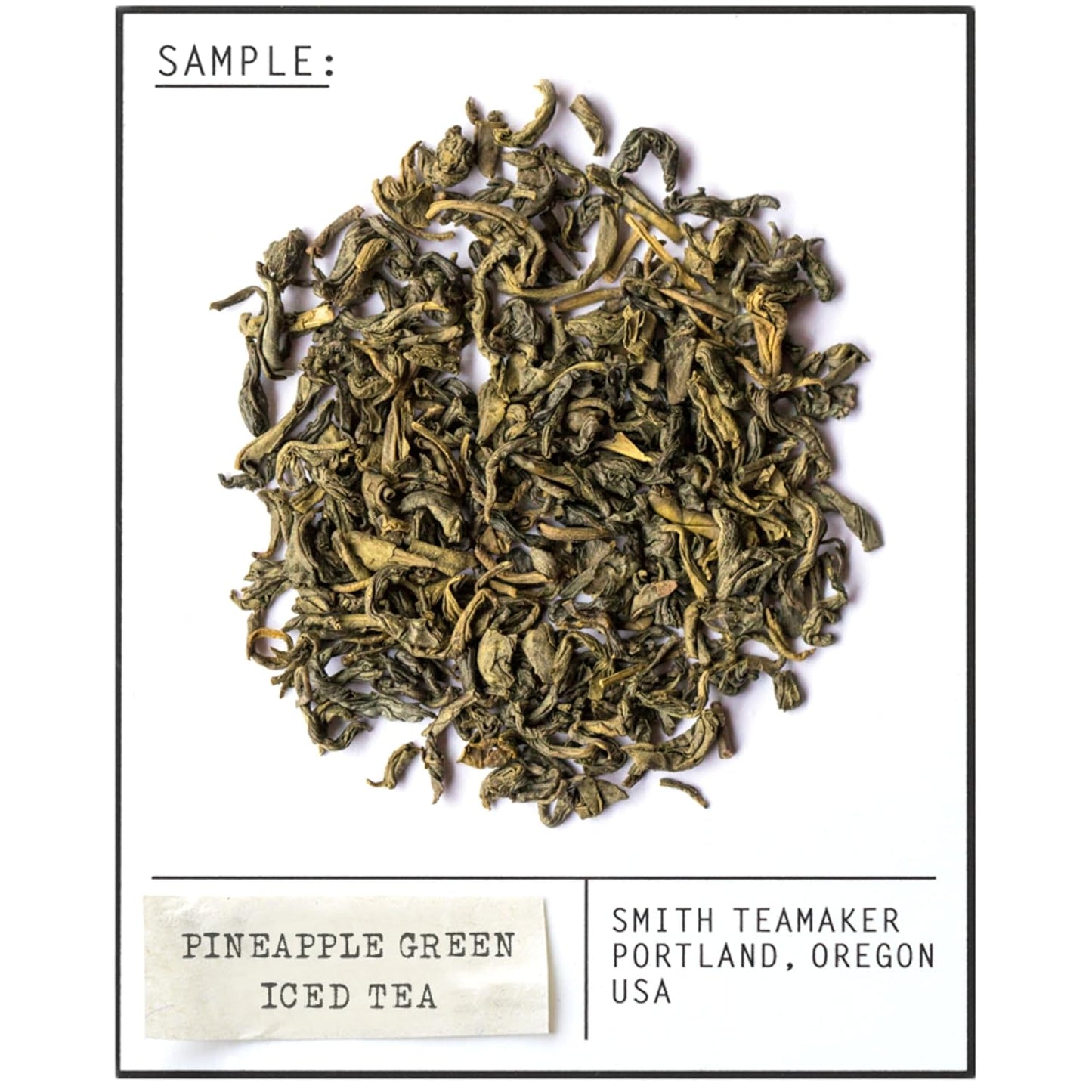 Steven Smith Teamaker Pineapple Green Iced Tea No. 81, Refreshing, Caffeinated, Sustainably Grown, Full Leaf Green Iced Tea, 10 Count, 1 Quart Sachets